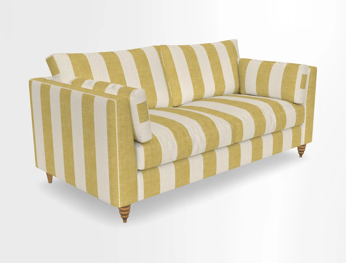Saltdean 3 seater sofa in Covertex Lombardia Bianco