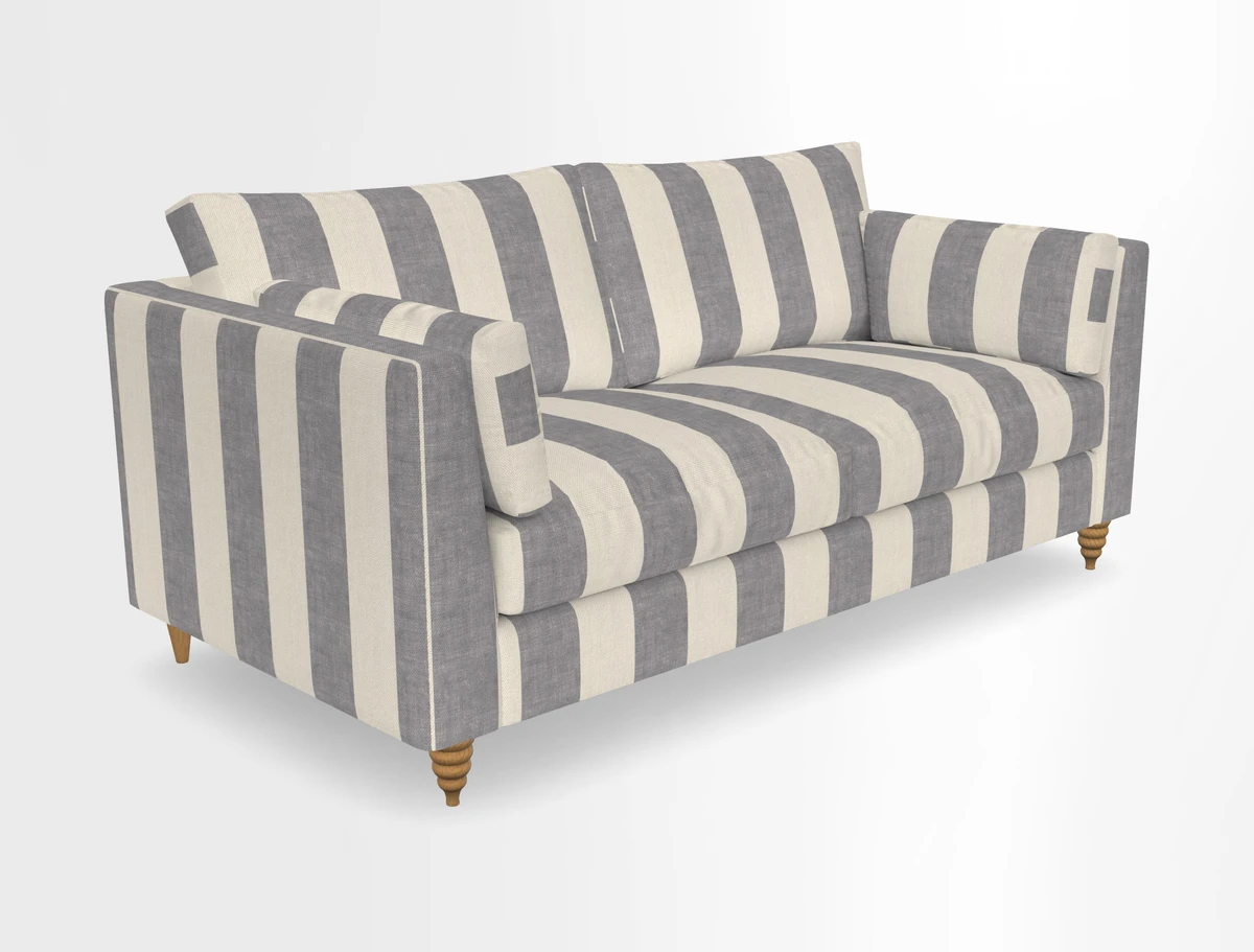 Saltdean 3 seater sofa in Covertex Lombardia Bianco