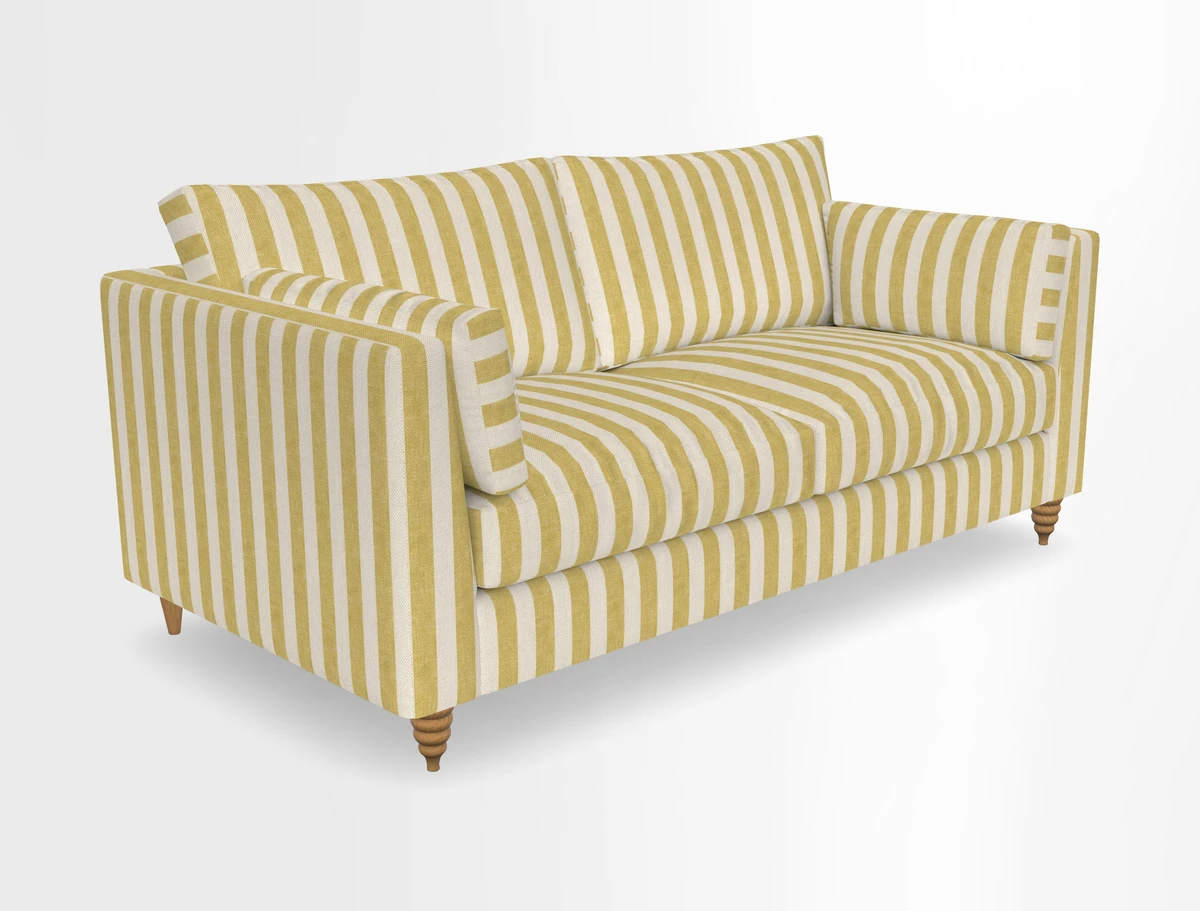 Saltdean 3 seater sofa in Covertex Lombardia Bianco