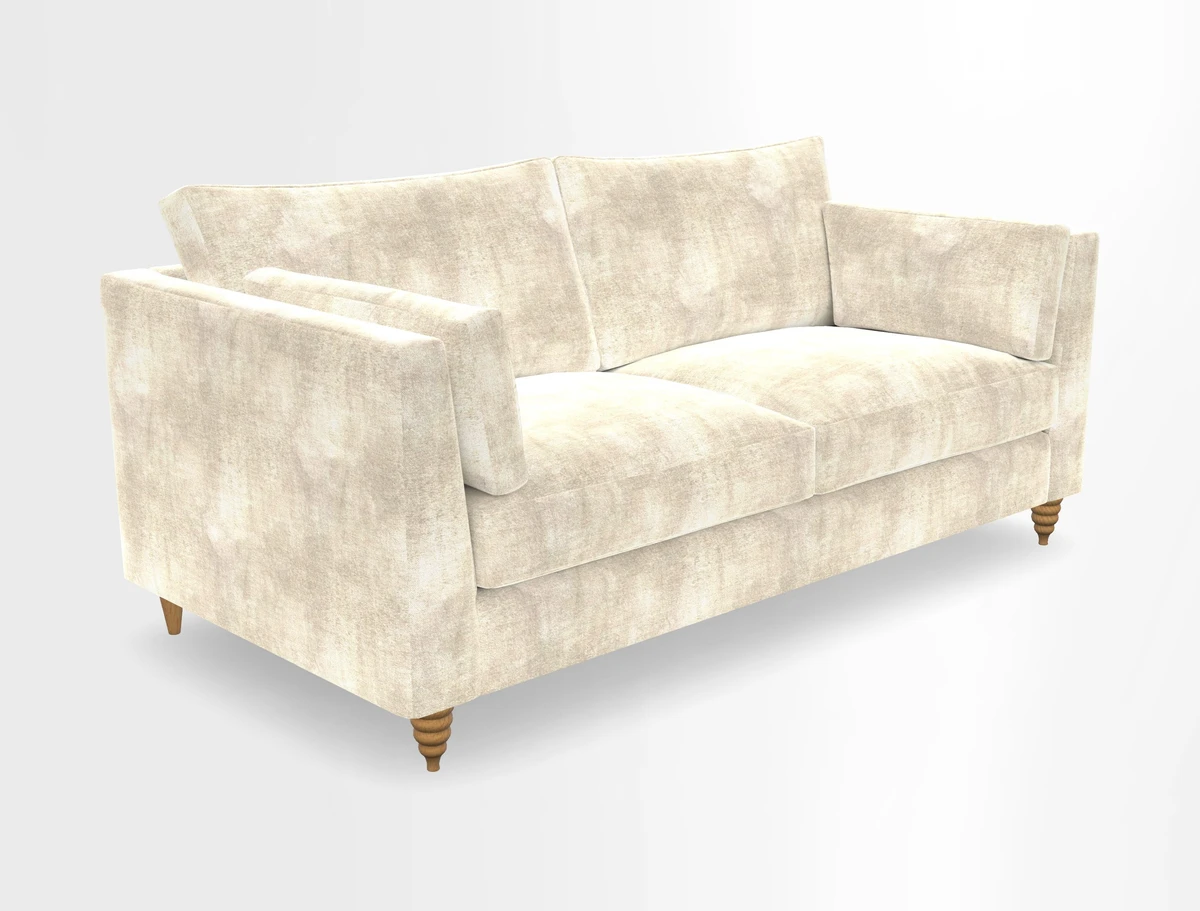 Saltdean 3 seater sofa in Covertex Lombardia Bianco