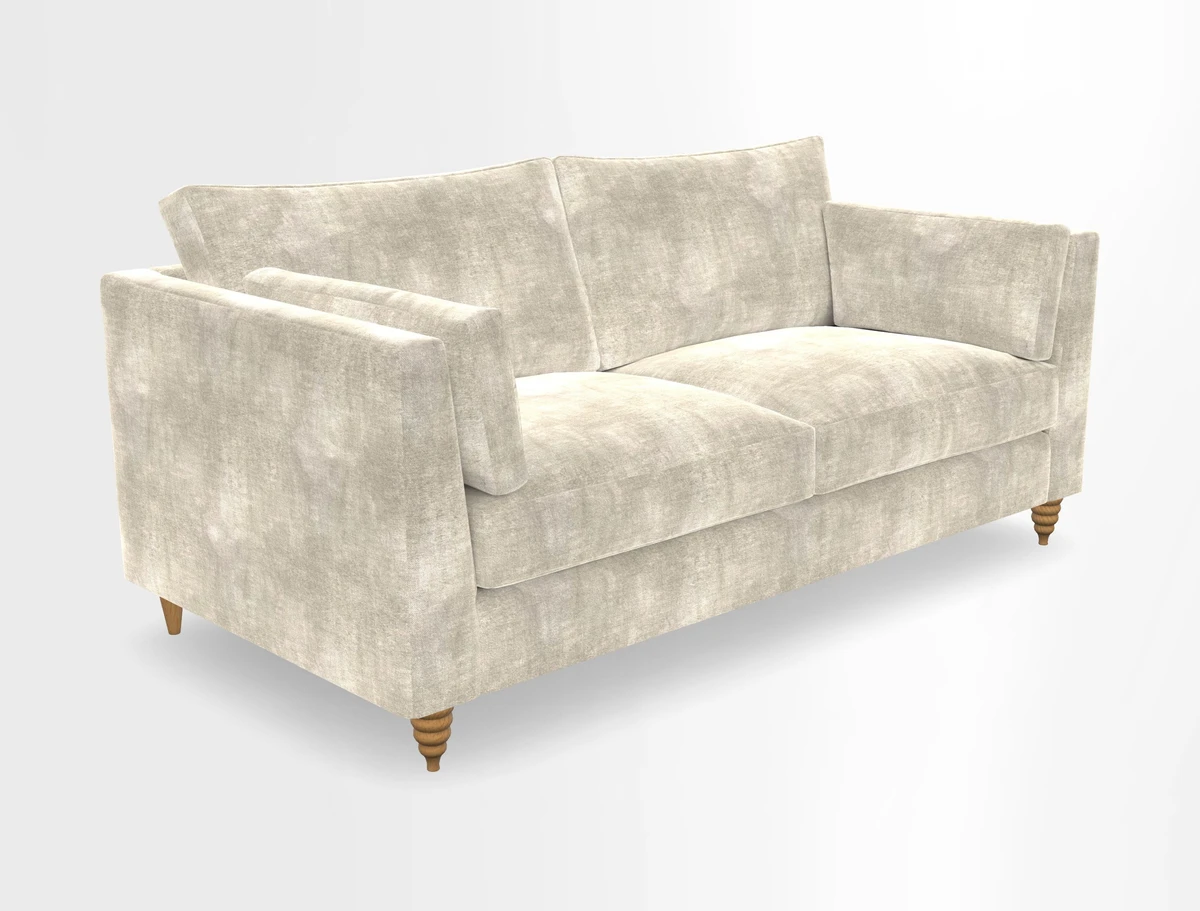 Saltdean 3 seater sofa in Covertex Lombardia Bianco