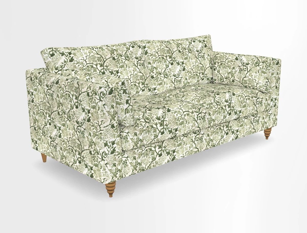 Saltdean 3 seater sofa in Covertex Lombardia Bianco