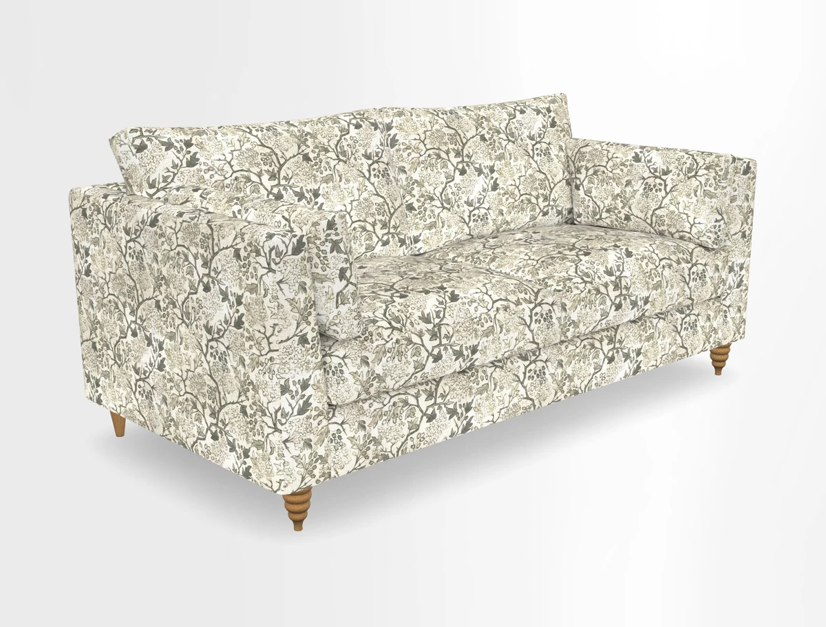 Saltdean 3 seater sofa in Covertex Lombardia Bianco