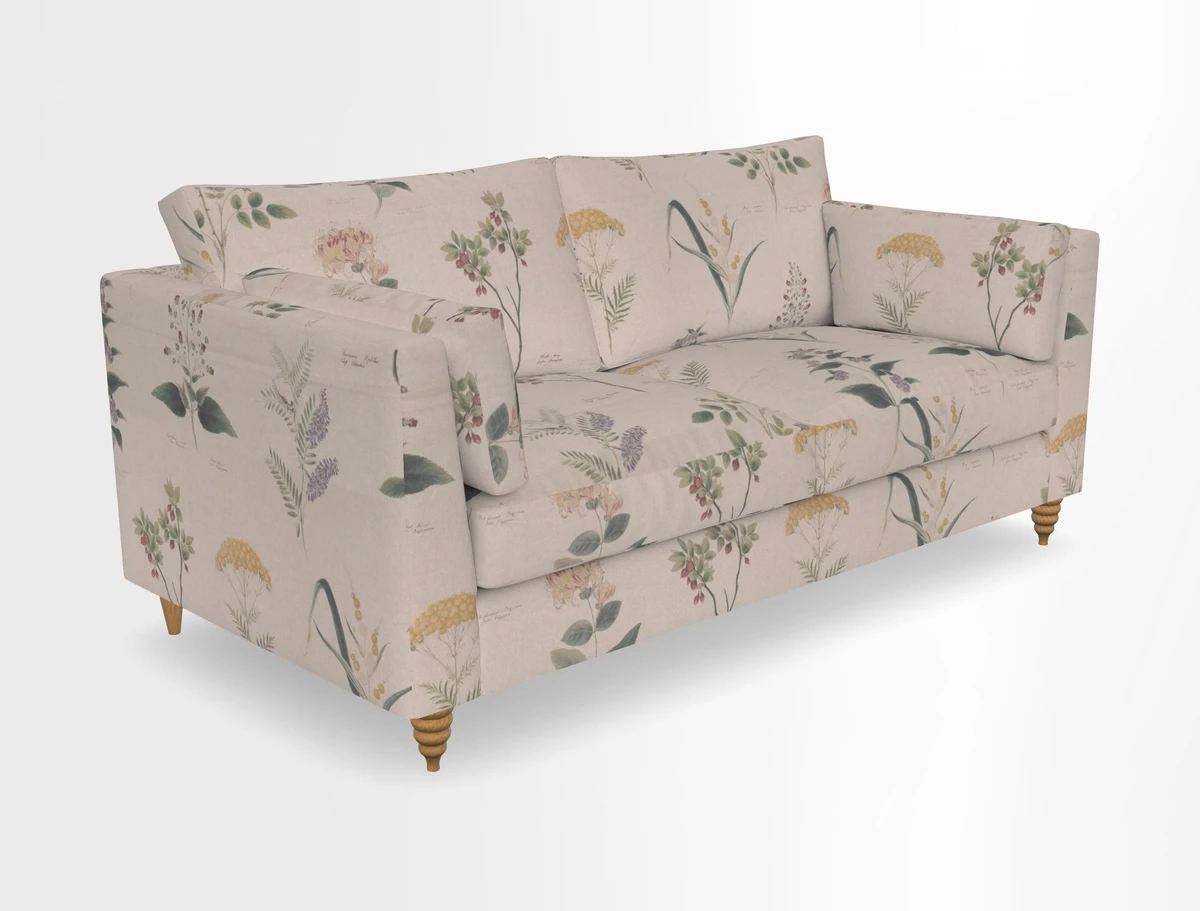 Saltdean 3 seater sofa in Covertex Lombardia Bianco