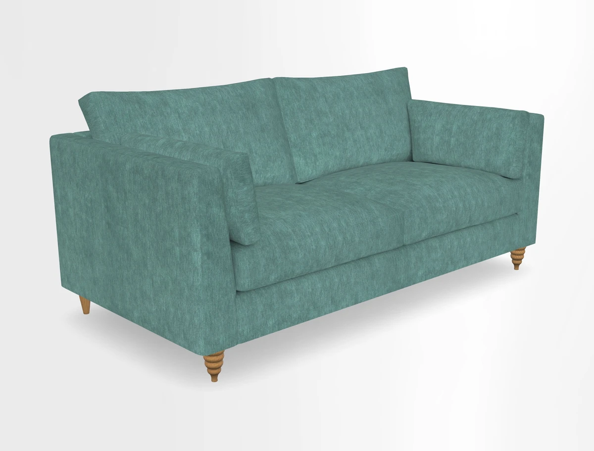 Saltdean 3 seater sofa in Covertex Lombardia Bianco