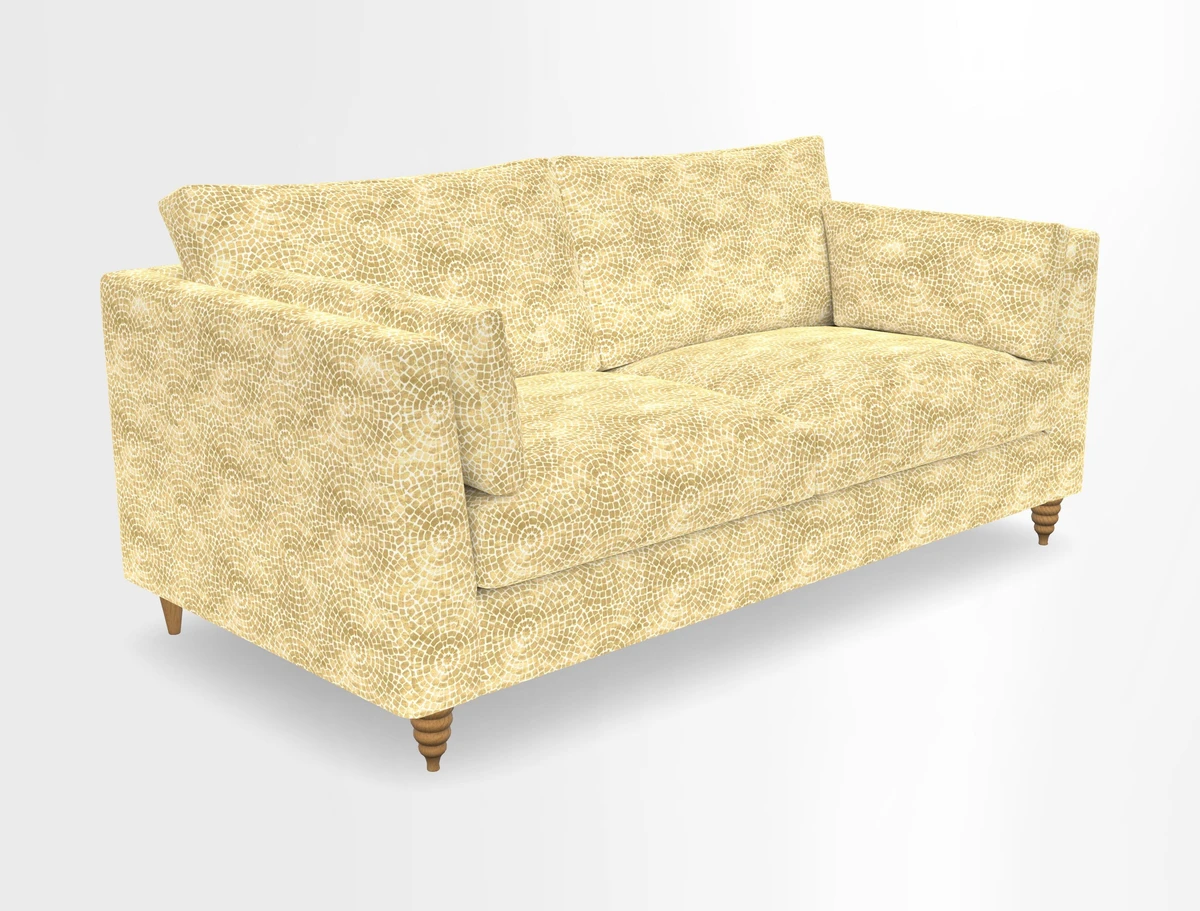 Saltdean 3 seater sofa in Covertex Lombardia Bianco