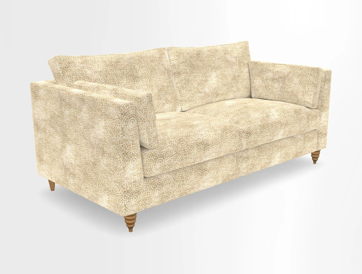 Saltdean 3 seater sofa in Covertex Lombardia Bianco