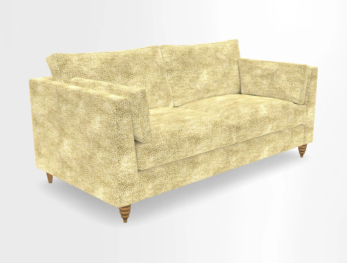 Saltdean 3 seater sofa in Covertex Lombardia Bianco