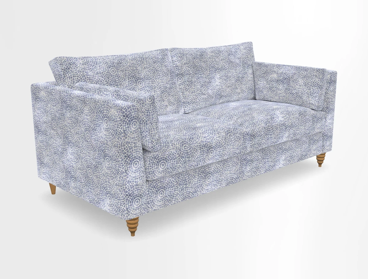Saltdean 3 seater sofa in Covertex Lombardia Bianco