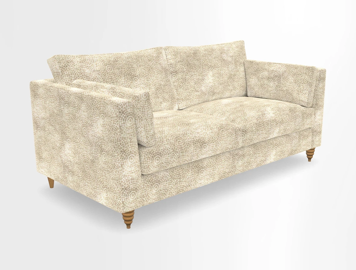 Saltdean 3 seater sofa in Covertex Lombardia Bianco
