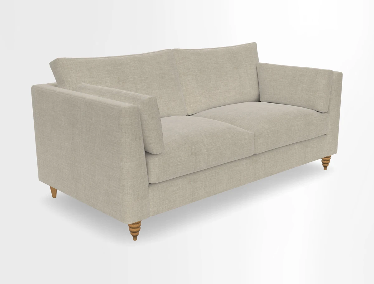 Saltdean 3 seater sofa in Covertex Lombardia Bianco