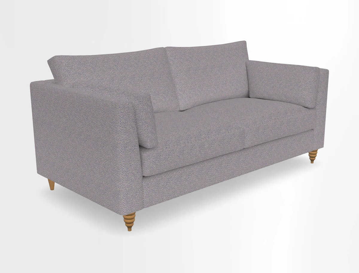 Saltdean 3 seater sofa in Covertex Lombardia Bianco