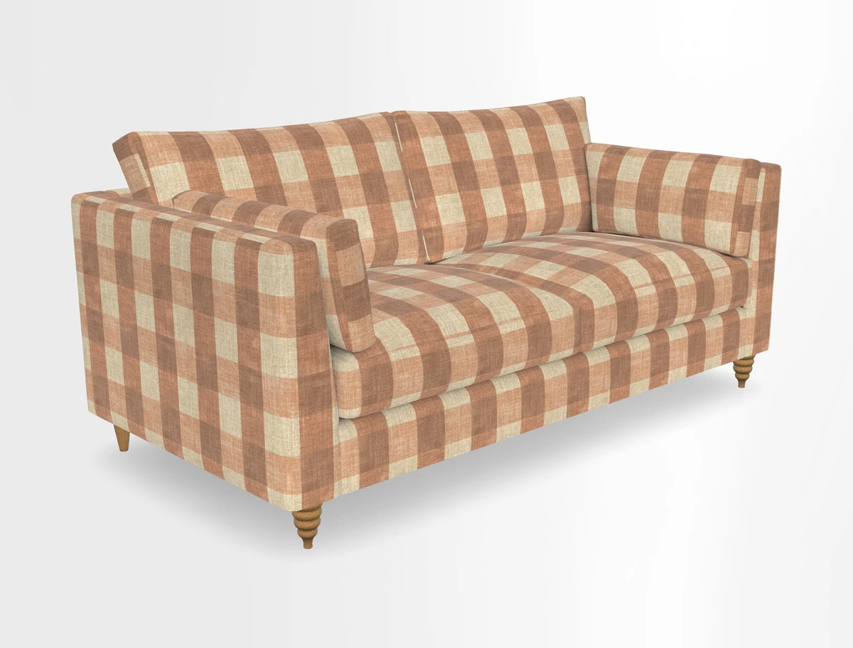 Saltdean 3 seater sofa in Covertex Lombardia Bianco