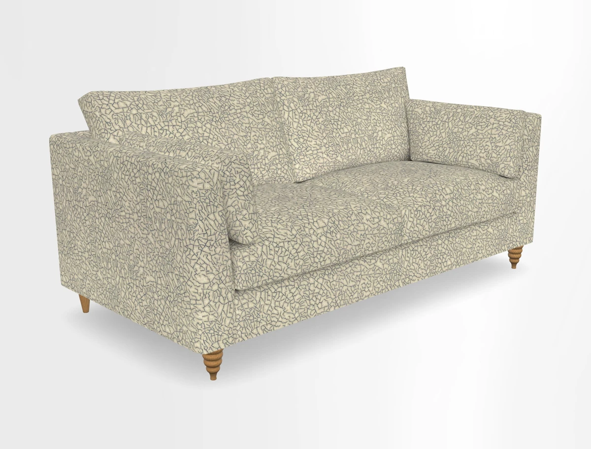 Saltdean 3 seater sofa in Covertex Lombardia Bianco