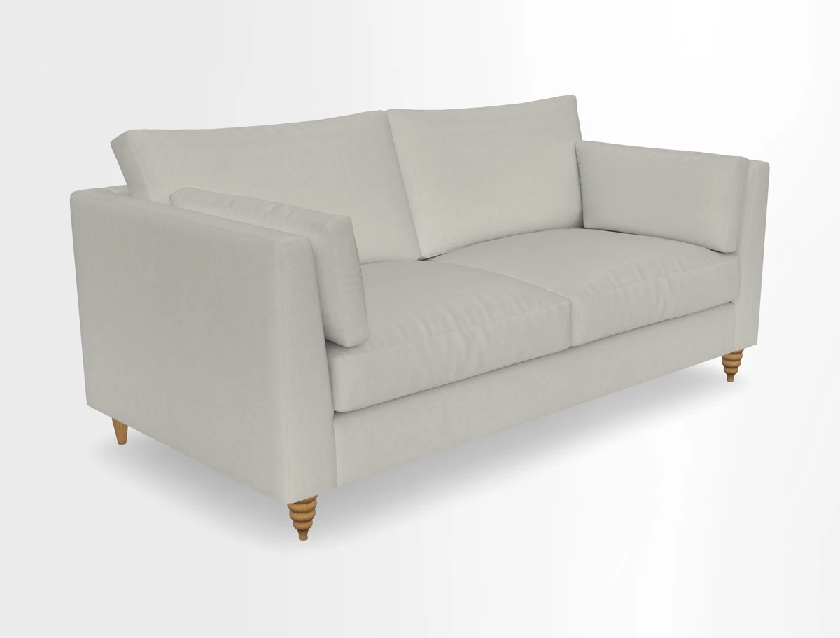 Saltdean 3 seater sofa in Covertex Lombardia Bianco
