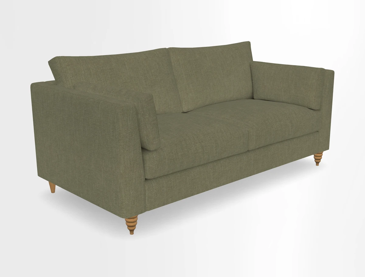 Saltdean 3 seater sofa in Covertex Lombardia Bianco