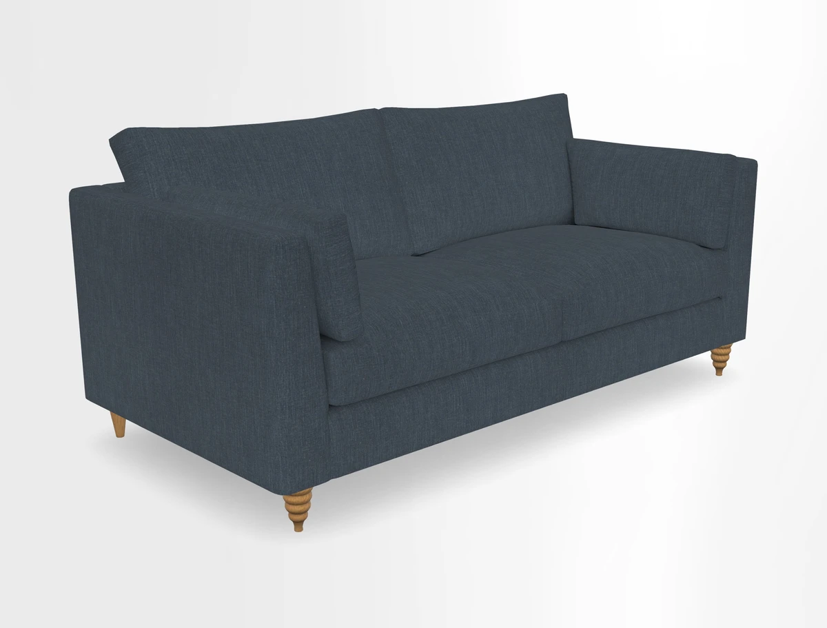 Saltdean 3 seater sofa in Covertex Lombardia Bianco