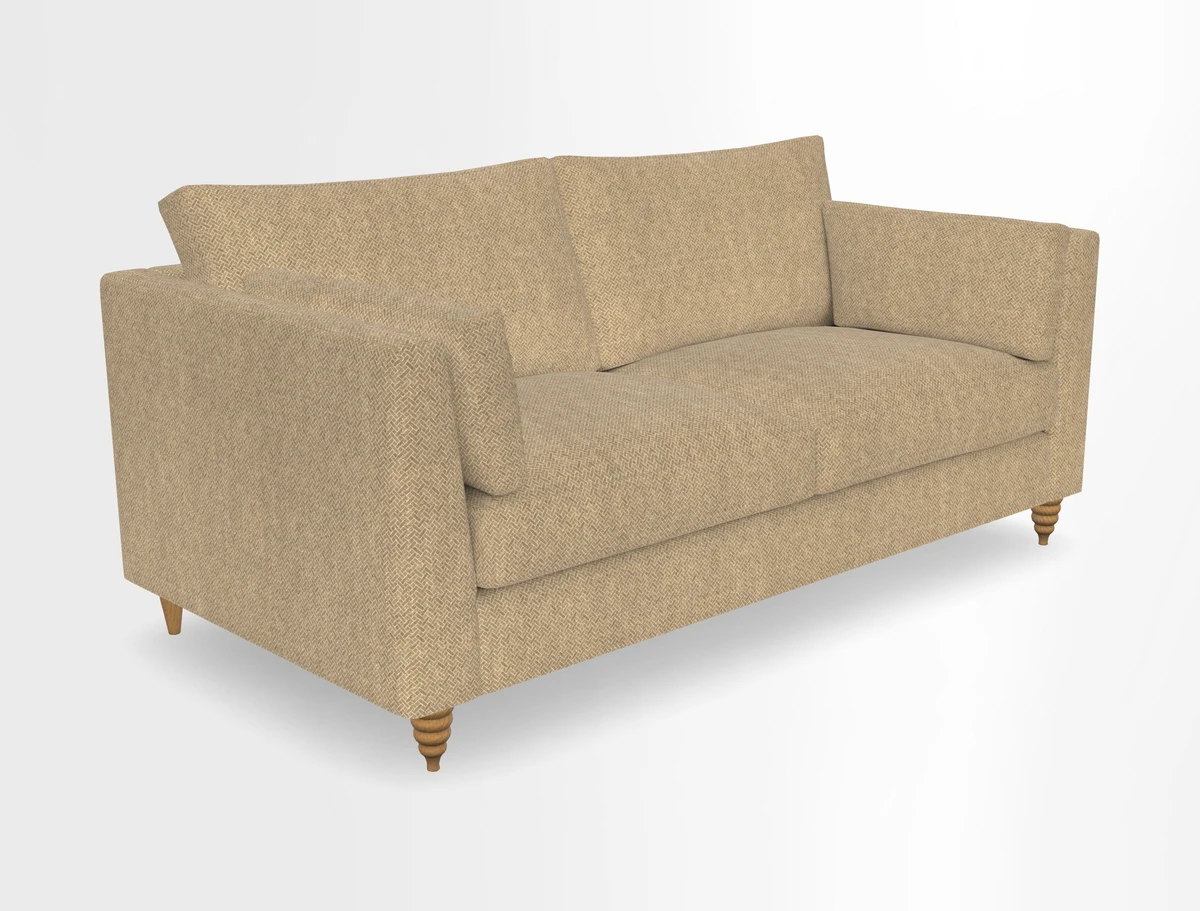 Saltdean 3 seater sofa in Covertex Lombardia Bianco