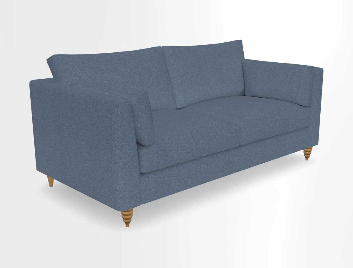 Saltdean 3 seater sofa in Covertex Lombardia Bianco