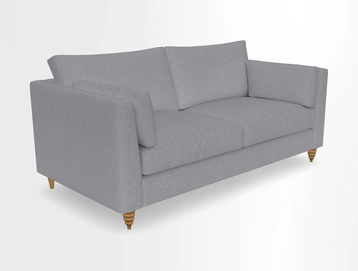 Saltdean 3 seater sofa in Covertex Lombardia Bianco