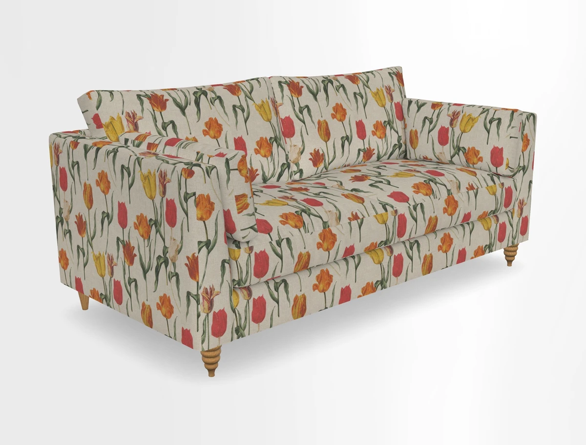 Saltdean 3 seater sofa in Covertex Lombardia Bianco