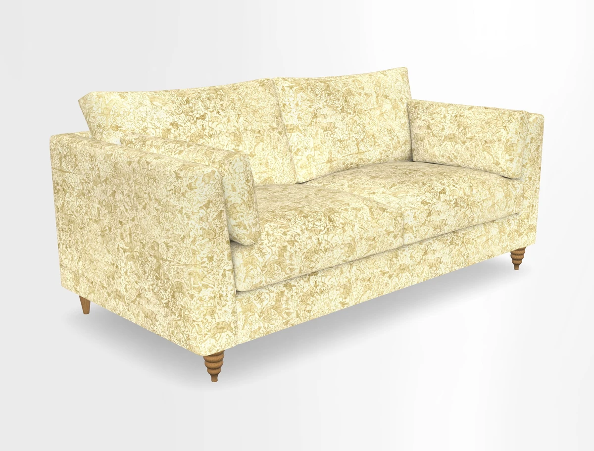 Saltdean 3 seater sofa in Covertex Lombardia Bianco