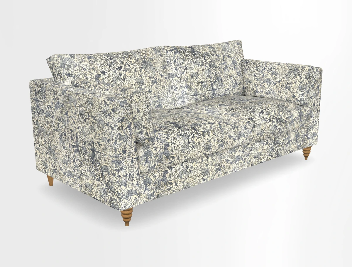 Saltdean 3 seater sofa in Covertex Lombardia Bianco