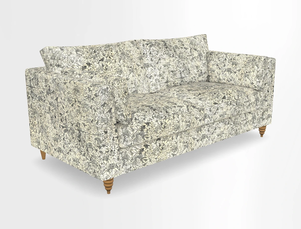 Saltdean 3 seater sofa in Covertex Lombardia Bianco