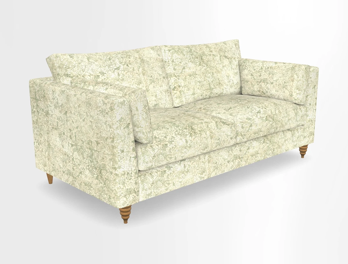 Saltdean 3 seater sofa in Covertex Lombardia Bianco