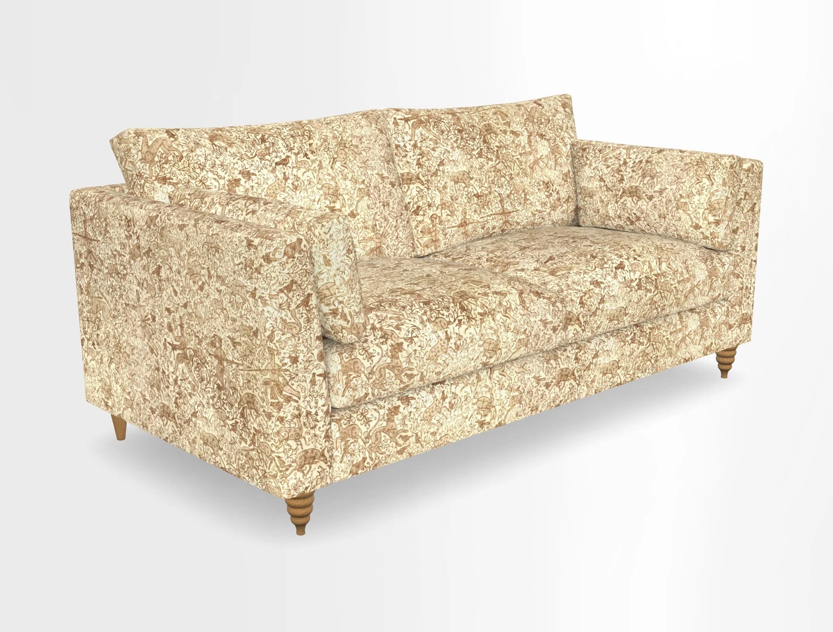 Saltdean 3 seater sofa in Covertex Lombardia Bianco