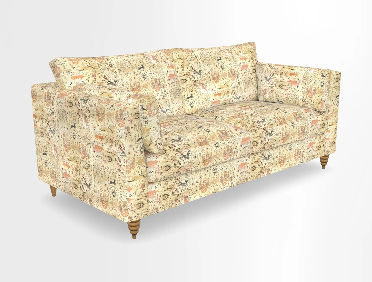 Saltdean 3 seater sofa in Covertex Lombardia Bianco