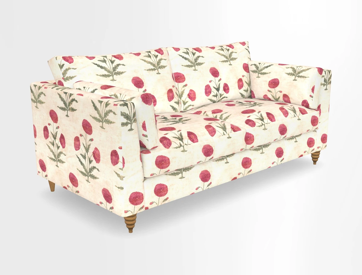 Saltdean 3 seater sofa in Covertex Lombardia Bianco