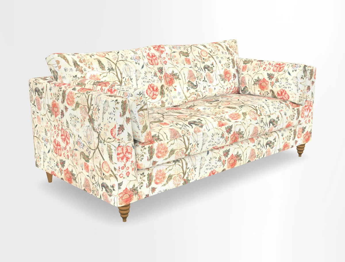 Saltdean 3 seater sofa in Covertex Lombardia Bianco
