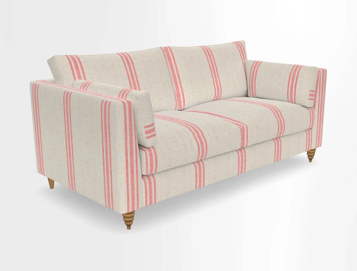 Saltdean 3 seater sofa in Covertex Lombardia Bianco