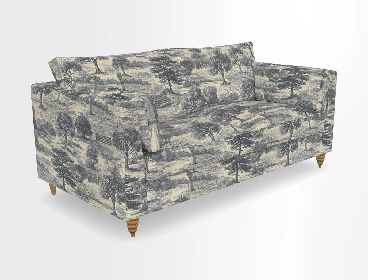 Saltdean 3 seater sofa in Covertex Lombardia Bianco
