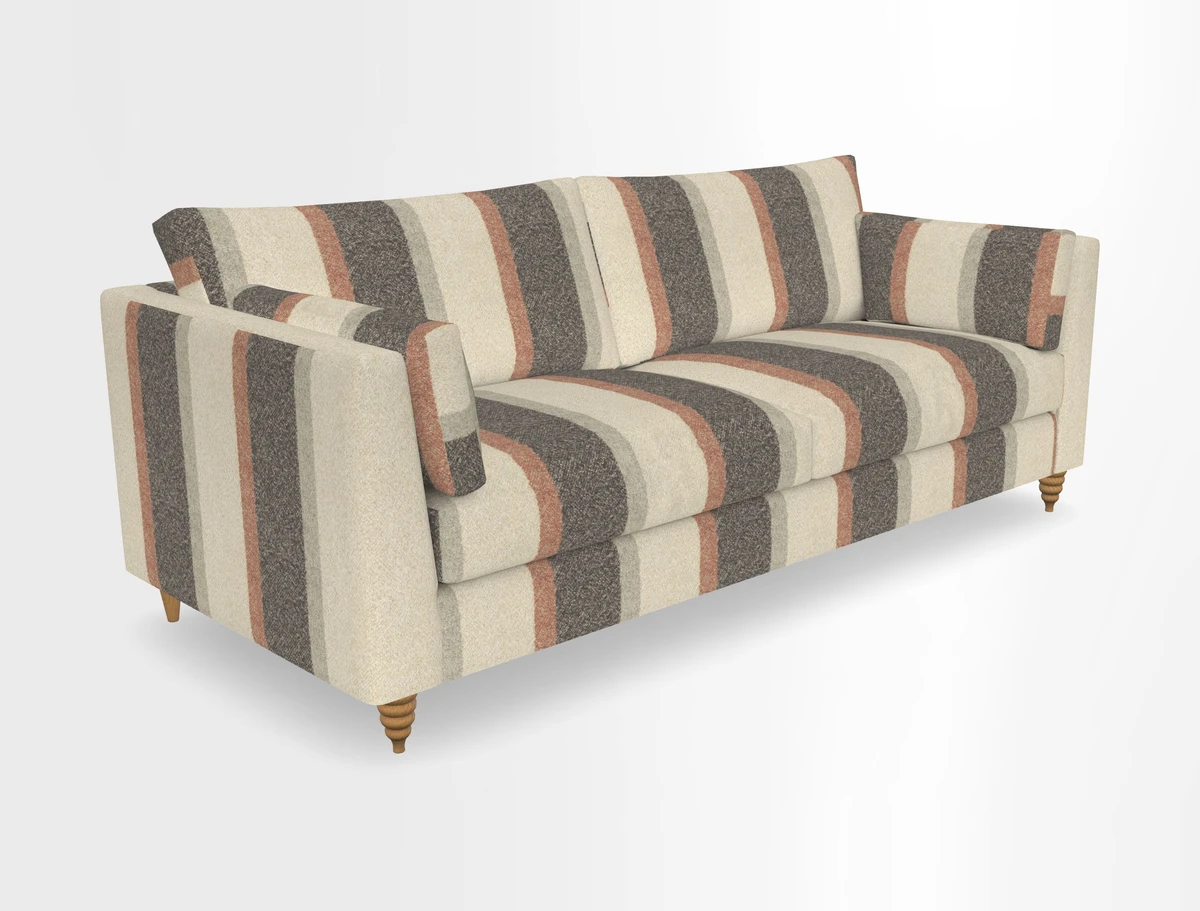 Saltdean 4 seater sofa in Covertex Lombardia Bianco