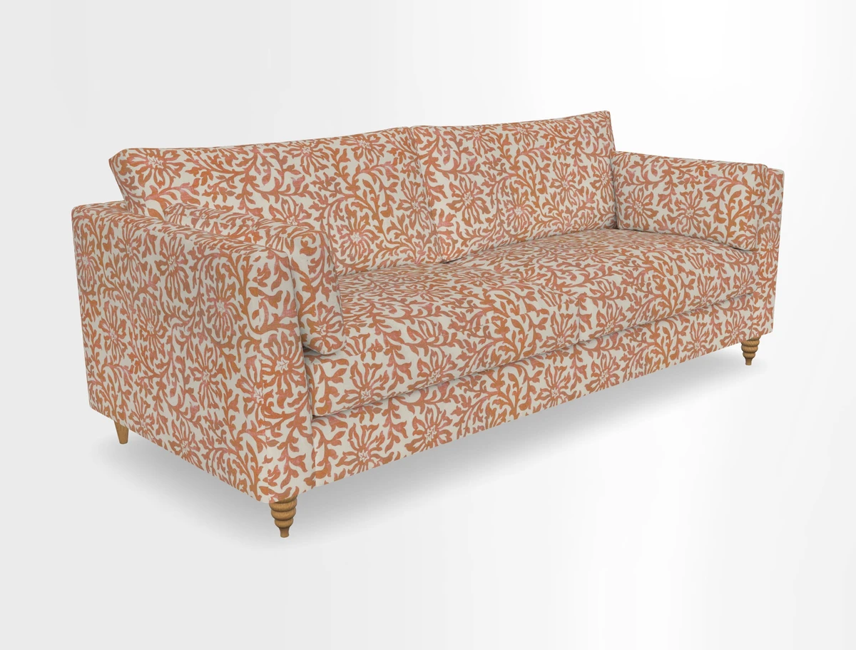 Saltdean 4 seater sofa in Covertex Lombardia Bianco