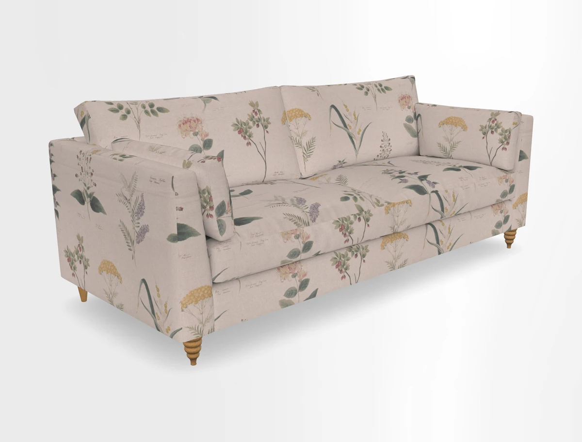 Saltdean 4 seater sofa in Covertex Lombardia Bianco