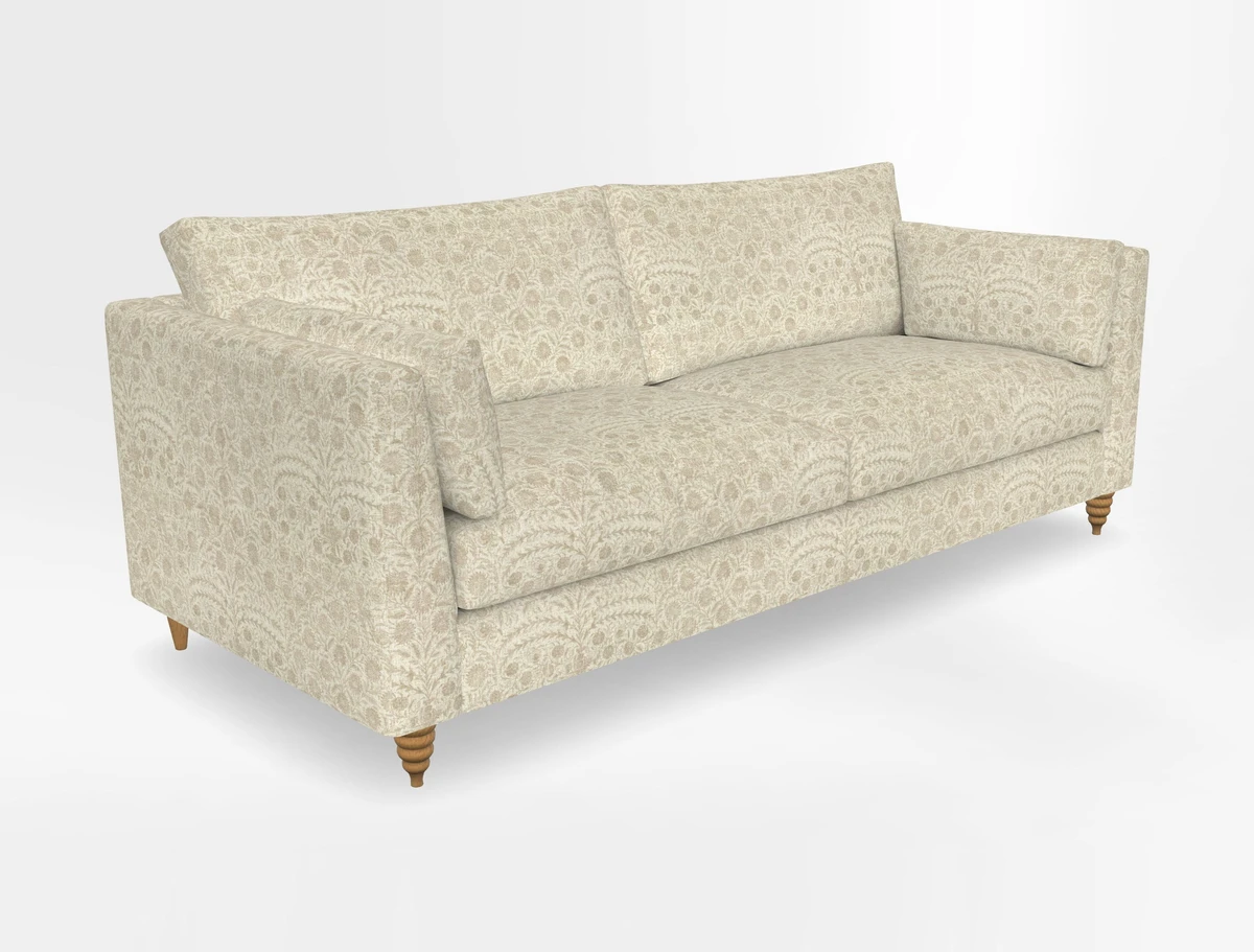 Saltdean 4 seater sofa in Covertex Lombardia Bianco