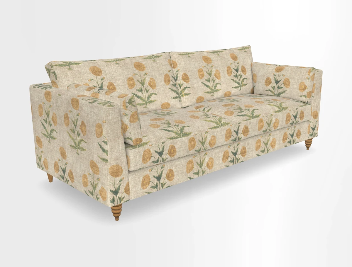 Saltdean 4 seater sofa in Covertex Lombardia Bianco