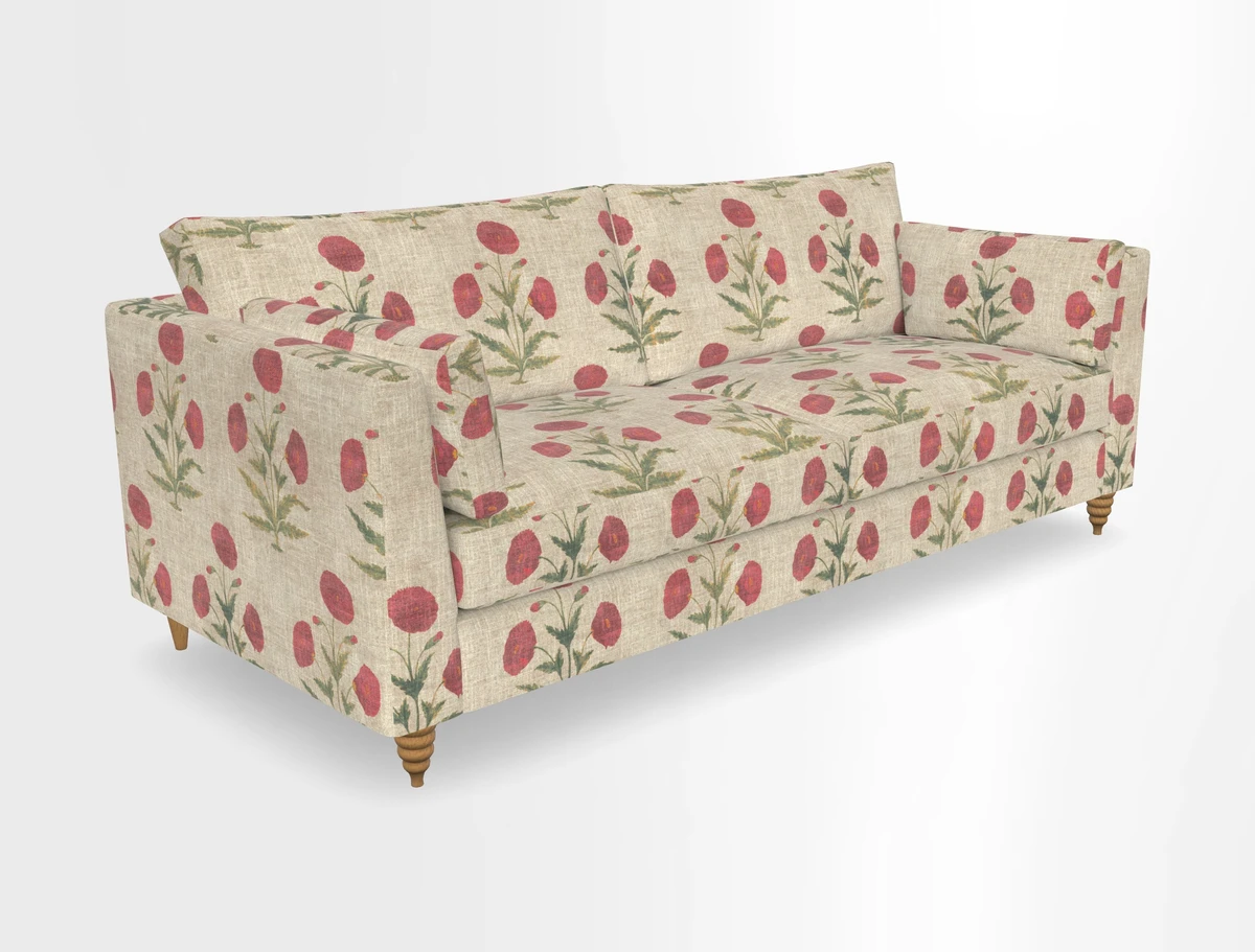 Saltdean 4 seater sofa in Covertex Lombardia Bianco