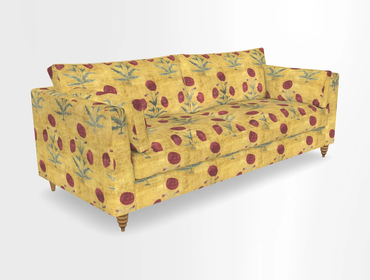 Saltdean 4 seater sofa in Covertex Lombardia Bianco