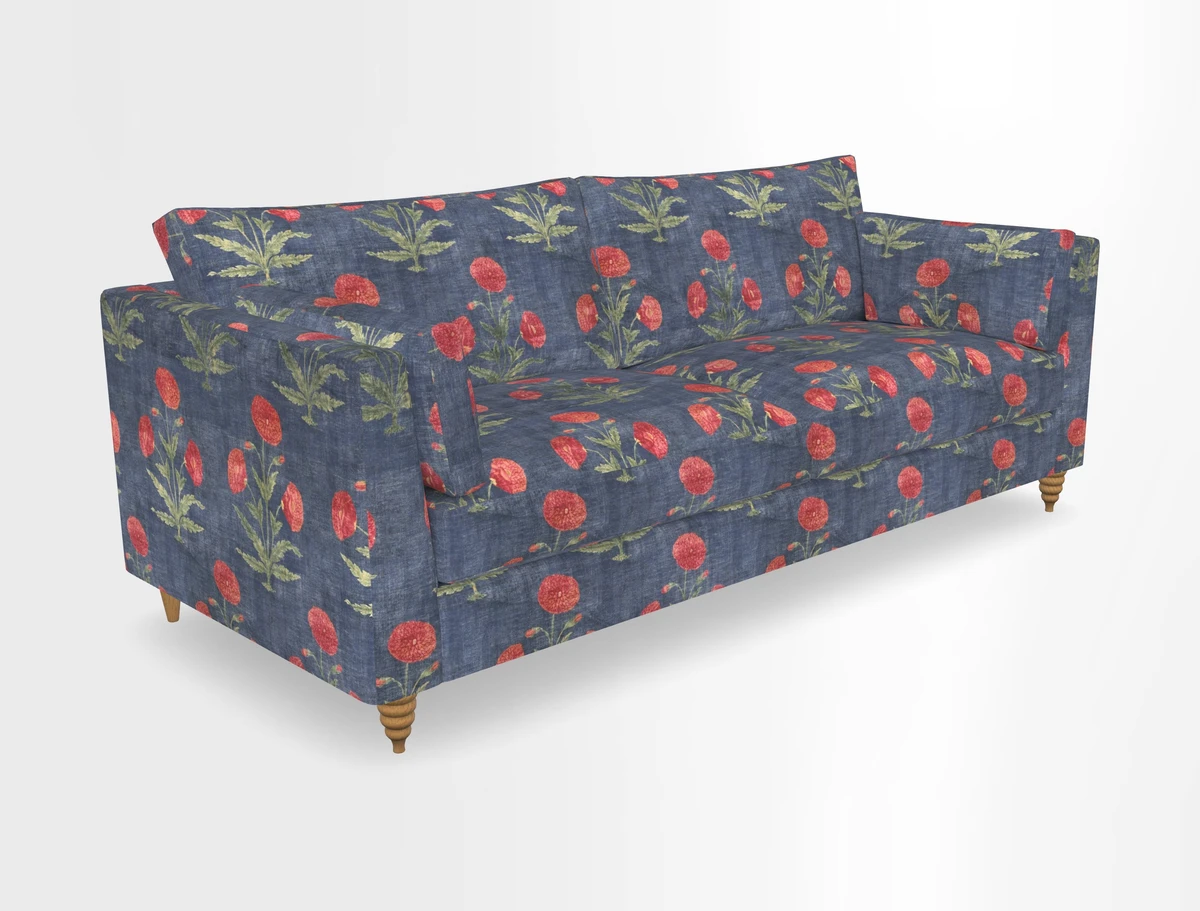 Saltdean 4 seater sofa in Covertex Lombardia Bianco