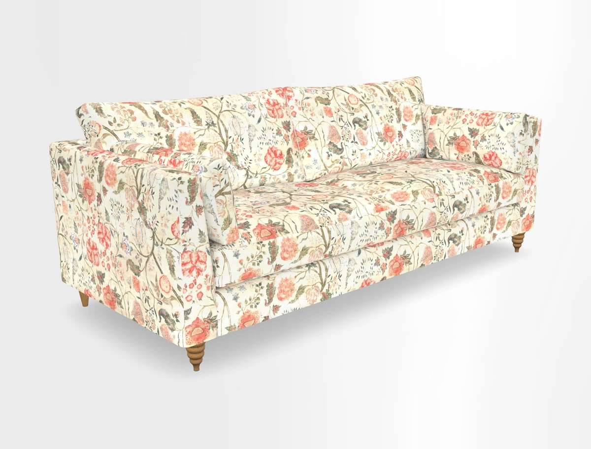 Saltdean 4 seater sofa in Covertex Lombardia Bianco
