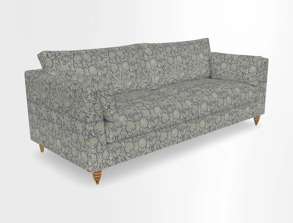 Saltdean 4 seater sofa in Covertex Lombardia Bianco