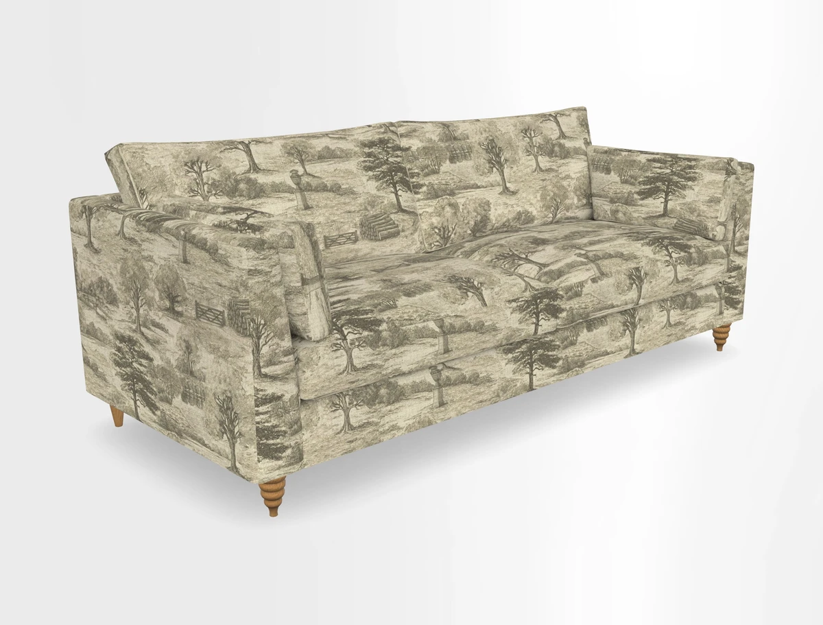 Saltdean 4 seater sofa in Covertex Lombardia Bianco
