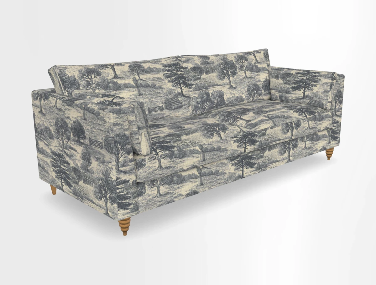 Saltdean 4 seater sofa in Covertex Lombardia Bianco