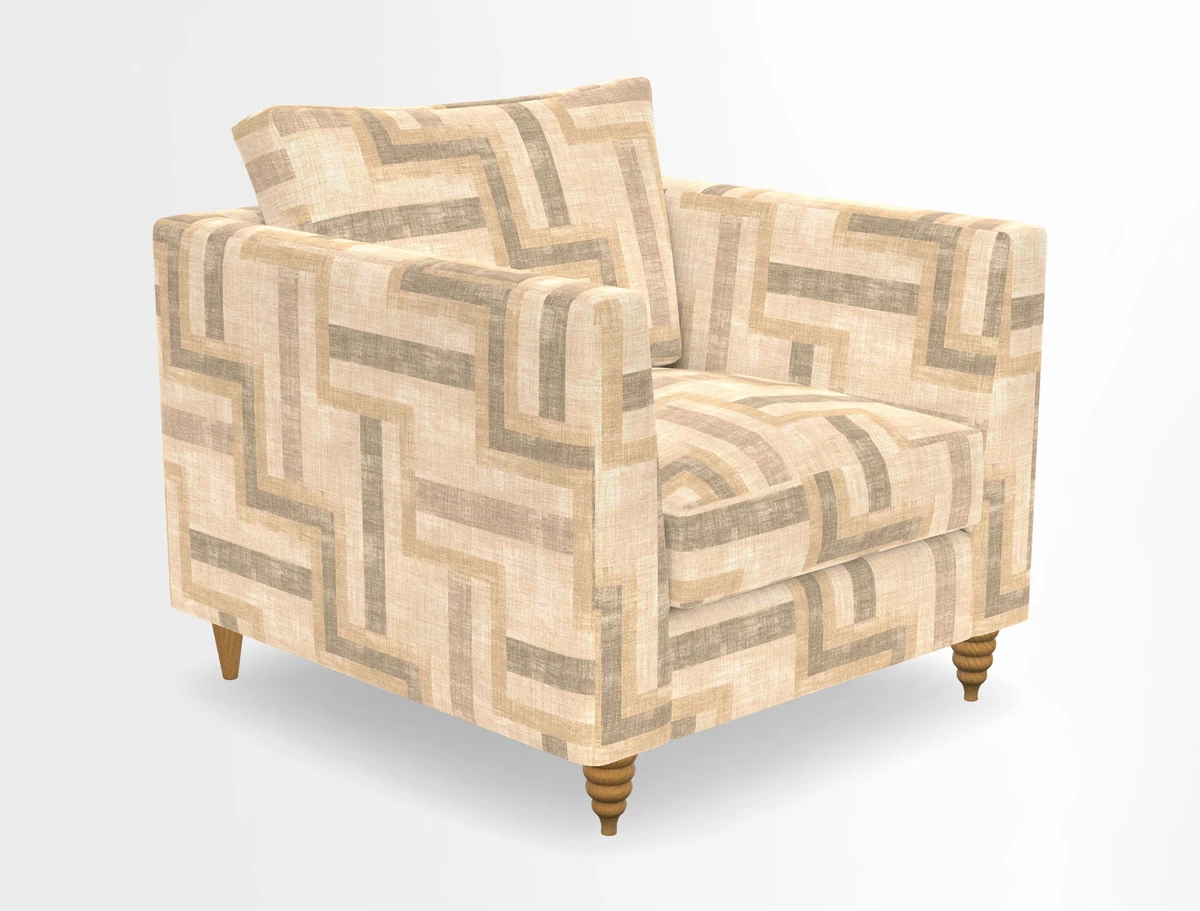 Saltdean chair in Two Tone Plain Biscuit