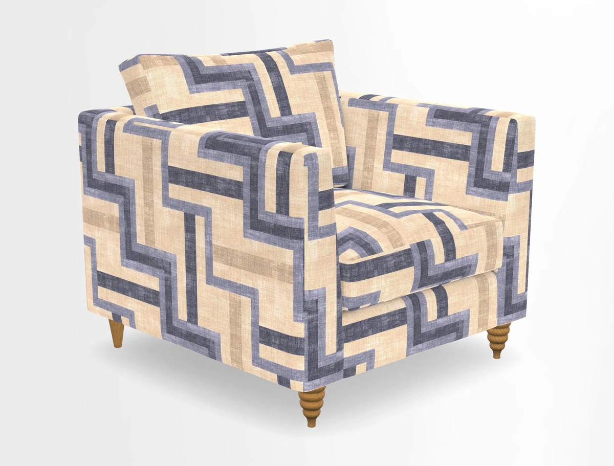 Saltdean chair in Two Tone Plain Biscuit