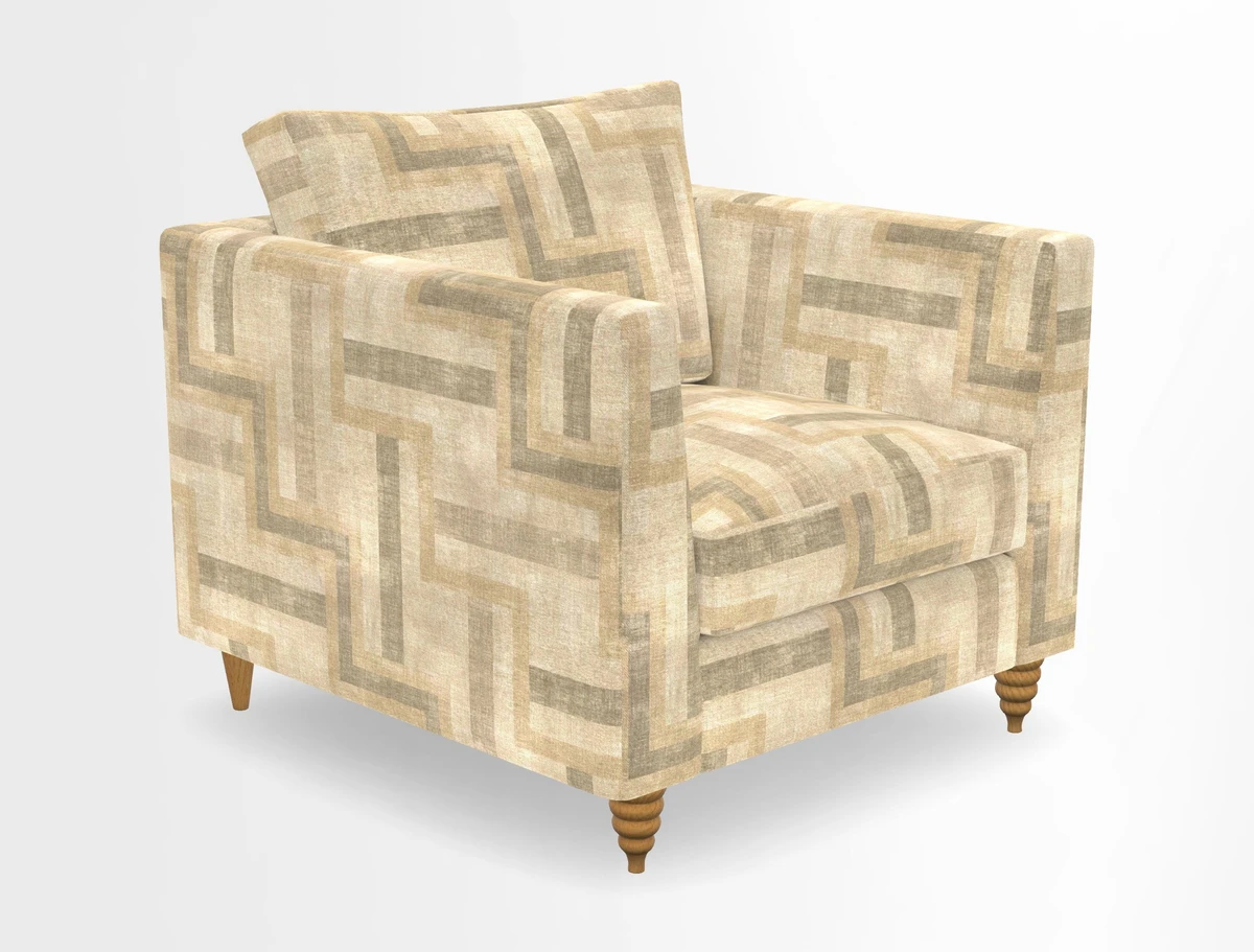 Saltdean chair in Two Tone Plain Biscuit